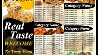 Best RESTAURANT MENU TEMPLATE