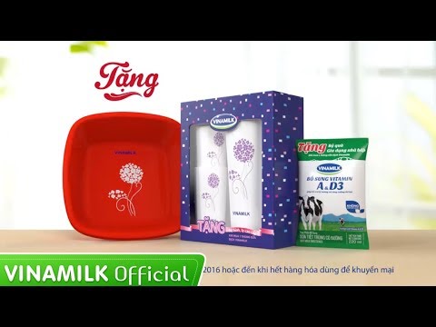 QUẢNG CÁO SỮA BỊCH VINAMILK – MUA SỮA NHẬN NGAY QUÀ TẶNG HẤP DẪN