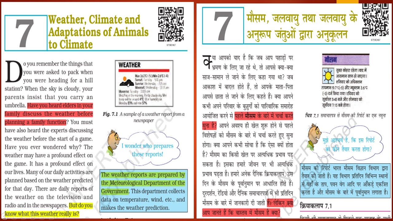 Class 7 II Science Chapter 7 | Weather, Climate & Adaptations of ...