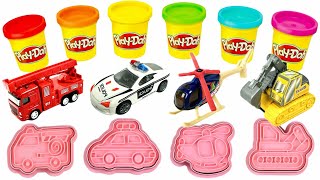 Learn and Make Playdoh Vehicles, Fire Truck, Ambulance Airplane | Preschool Toddler Fun Toy Learning