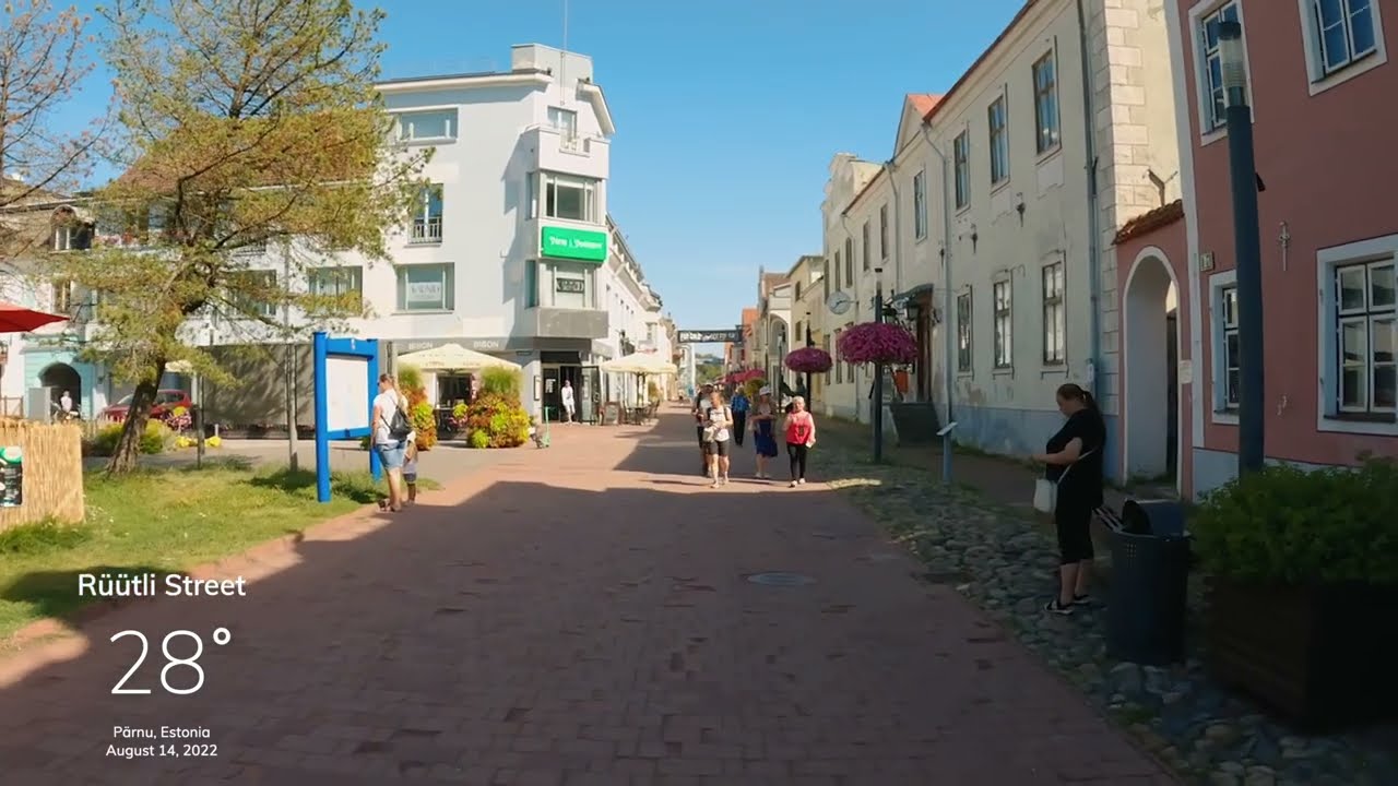 Rüütli Street, Parnu Old Town - Walking Tour 2022