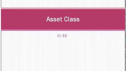 Basel III Guideline: Asset Class S1-E8