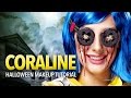 Coraline cosplay makeup and prop tutorial