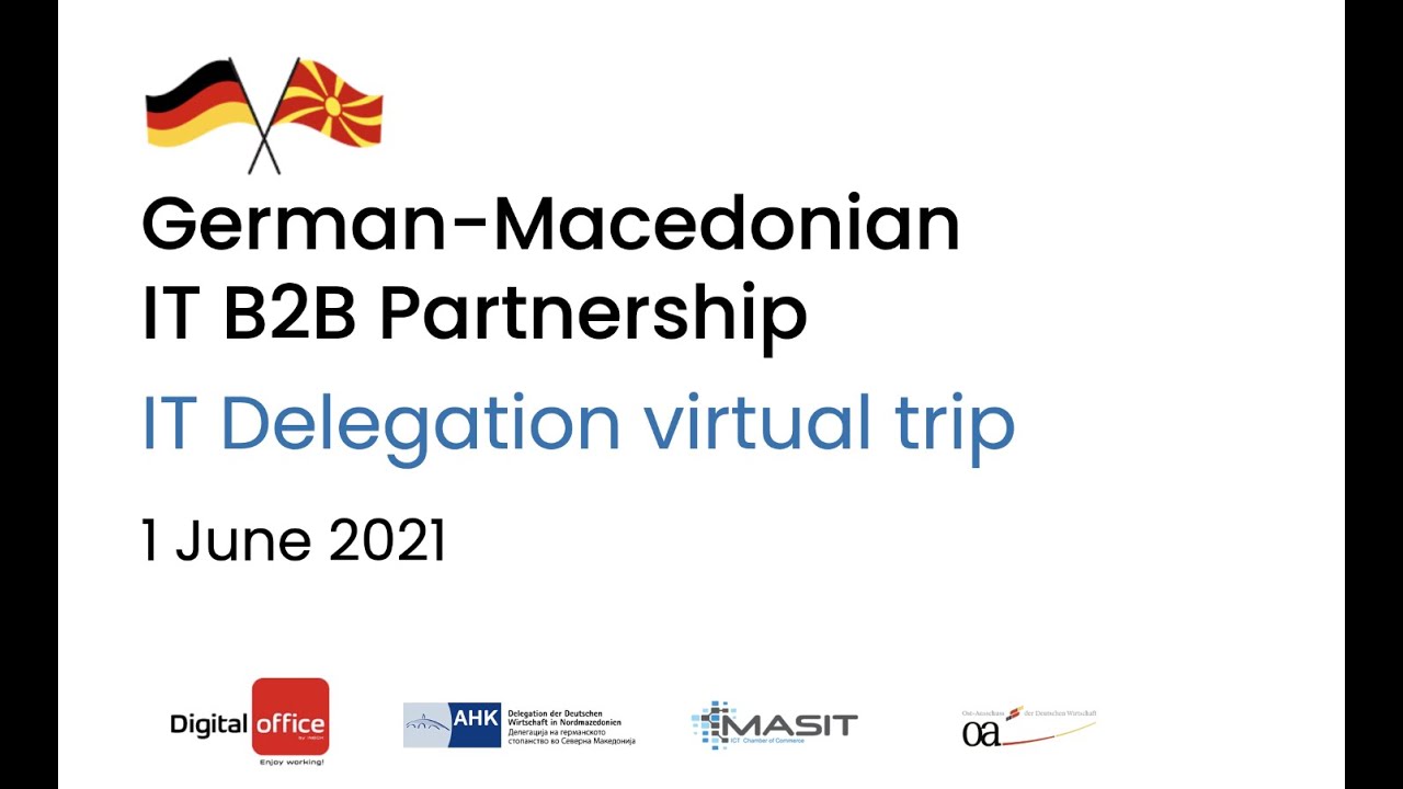 Digital Office partnering the 1st German - Macedonian IT B2B Conference