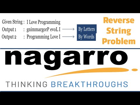 Reverse String By Letters | NAGARRO CODING ROUND | HINDI
