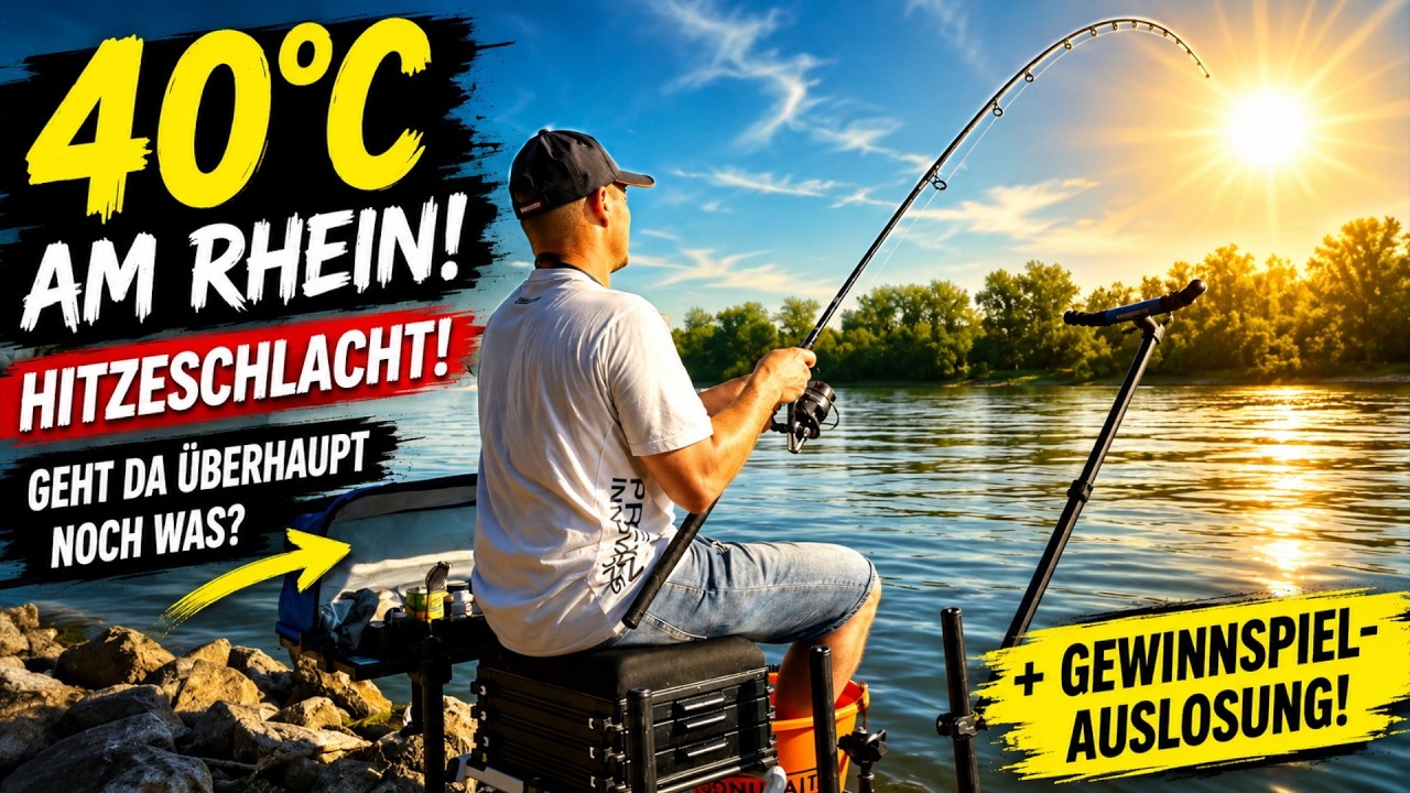 🥵 40 Grad am Rhein – Hat meine Taktik funktioniert? + Gewinnspiel-Auslosung