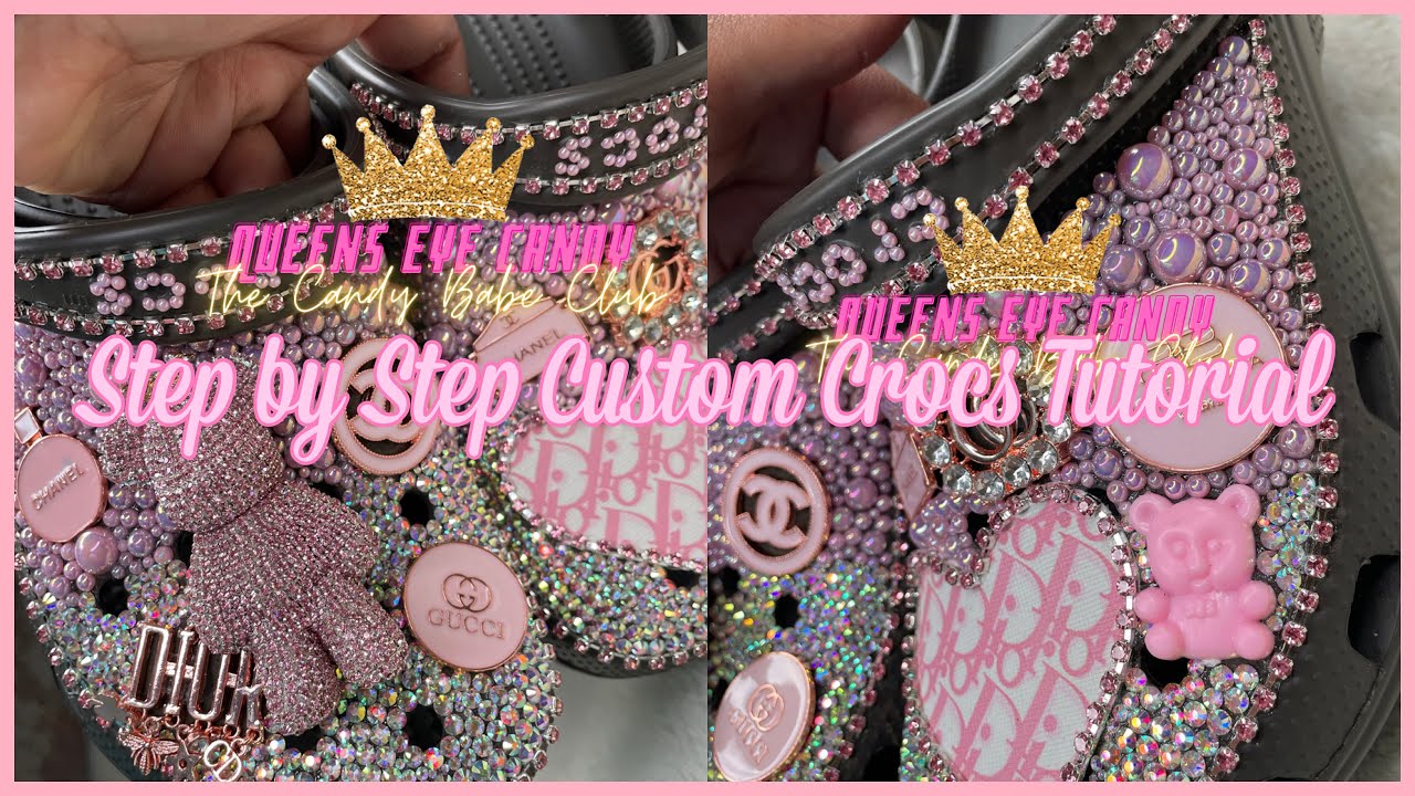 Step by Step Customizing Chanel Design Crocs