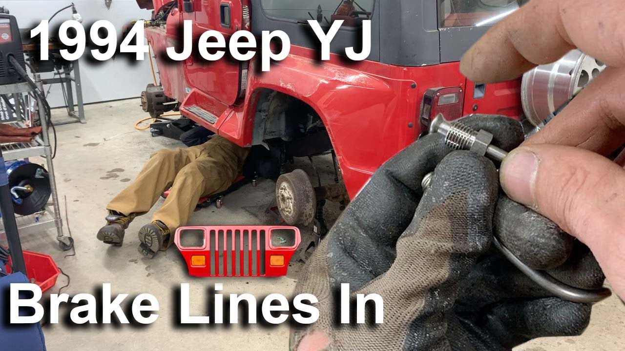 1994 Jeep YJ - Part 20 - Installing Rear Brake Lines - YouTube