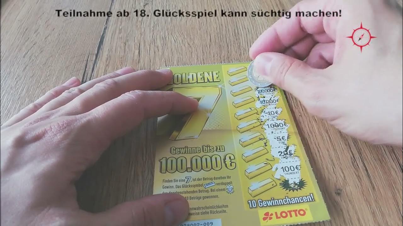 Rubbellos Goldene 7 Das dritte Los Gewinn oder Niete? Finde es heraus! YouTube