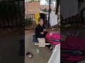Handing Out Sandwiches to Hungry People!