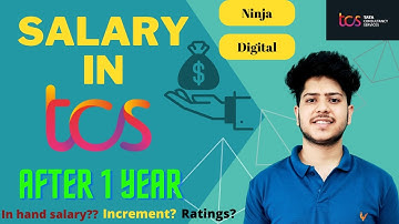 my salary in TCS after 1 year | In-hand Salary vs CTC💸 | salary increments based on ratings in TCS✨