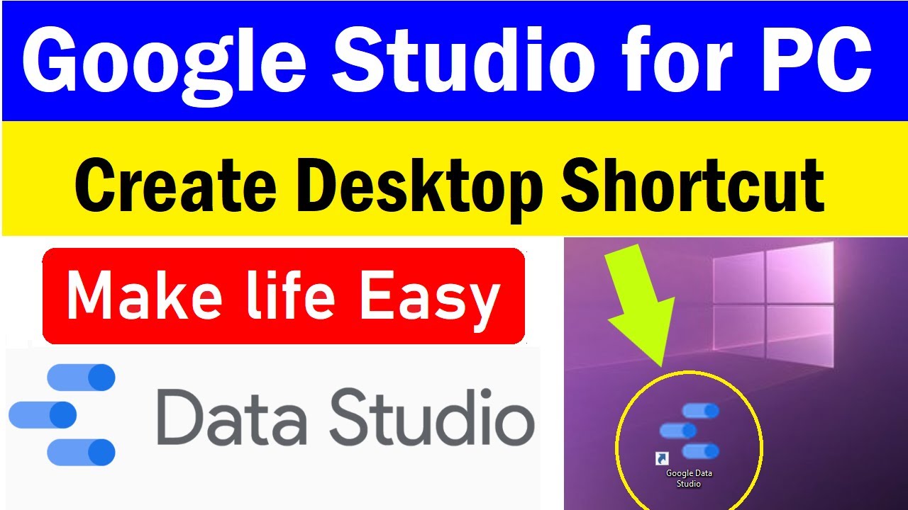 Studio for PC and Laptop  How to Create and Add  Studio  Shortcut on a PC desktop 