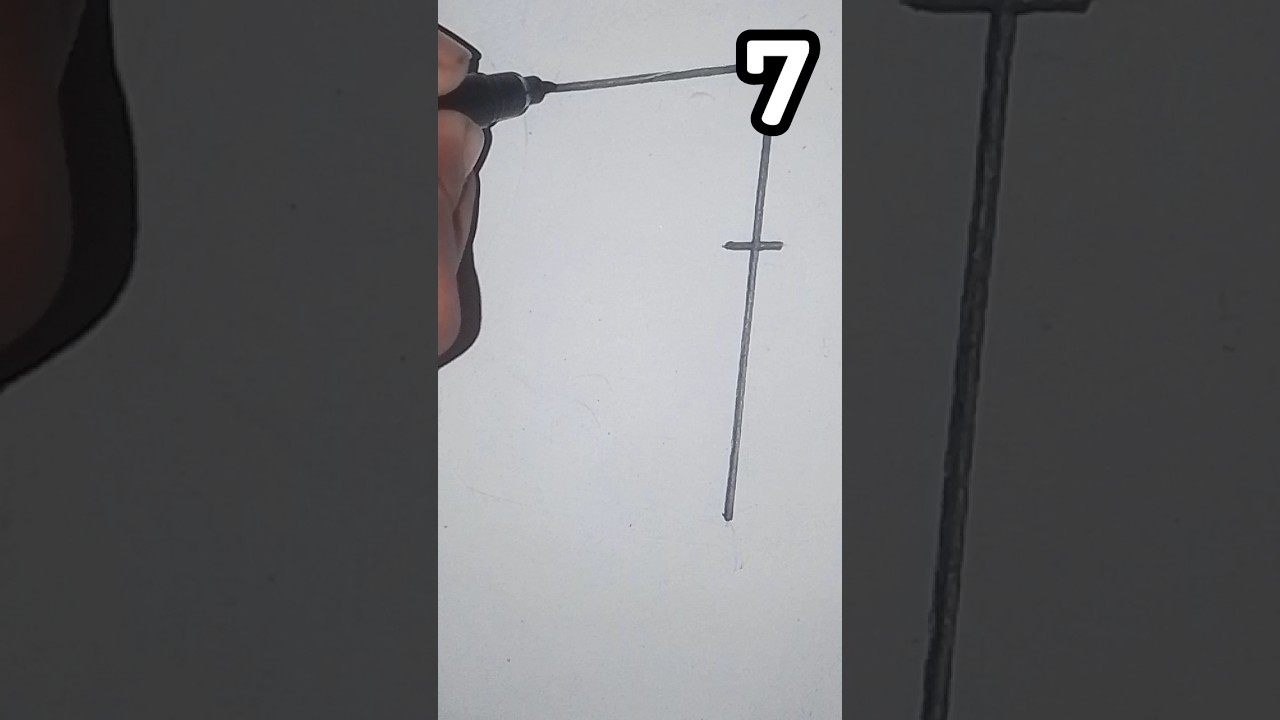 How to draw a mouse with number 7 | Easy drawing tricks with number 