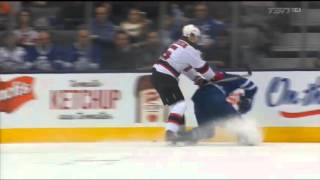 Adam Larsson Hit on Morgan Reilly