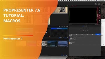 ProPresenter 7.6 Tutorial: How to use Macros