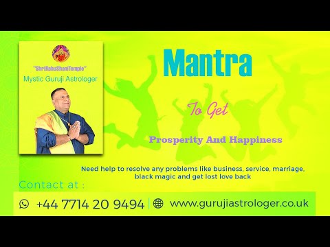 Mantra To Get Prosperity And Happiness By Renowned UK Based #IndianAstrologerGuruji 📱+44 7714209494