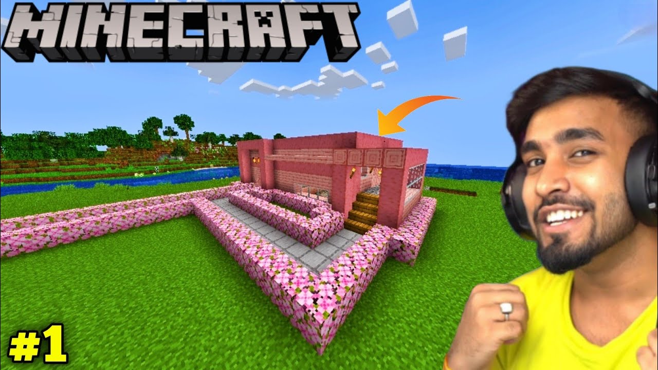 I BUILD BEST SURVIVAL BASE IN | MINECRAFT GAMEPLAY #1 | - YouTube