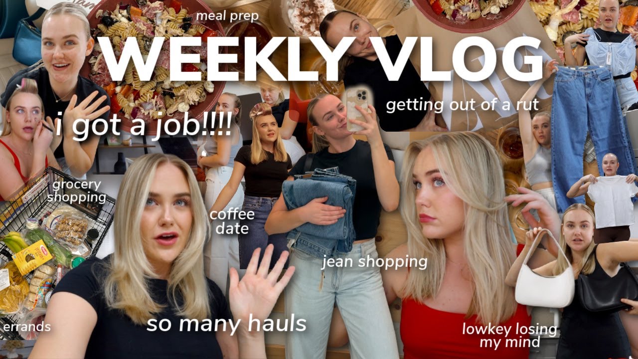 WEEKLY VLOG: i got a job!!!!!, so many hauls lol, getting out of a rut ...
