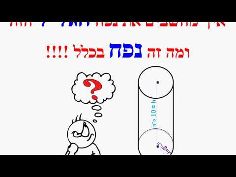 וִידֵאוֹ: כיצד למצוא את נפח הגליל