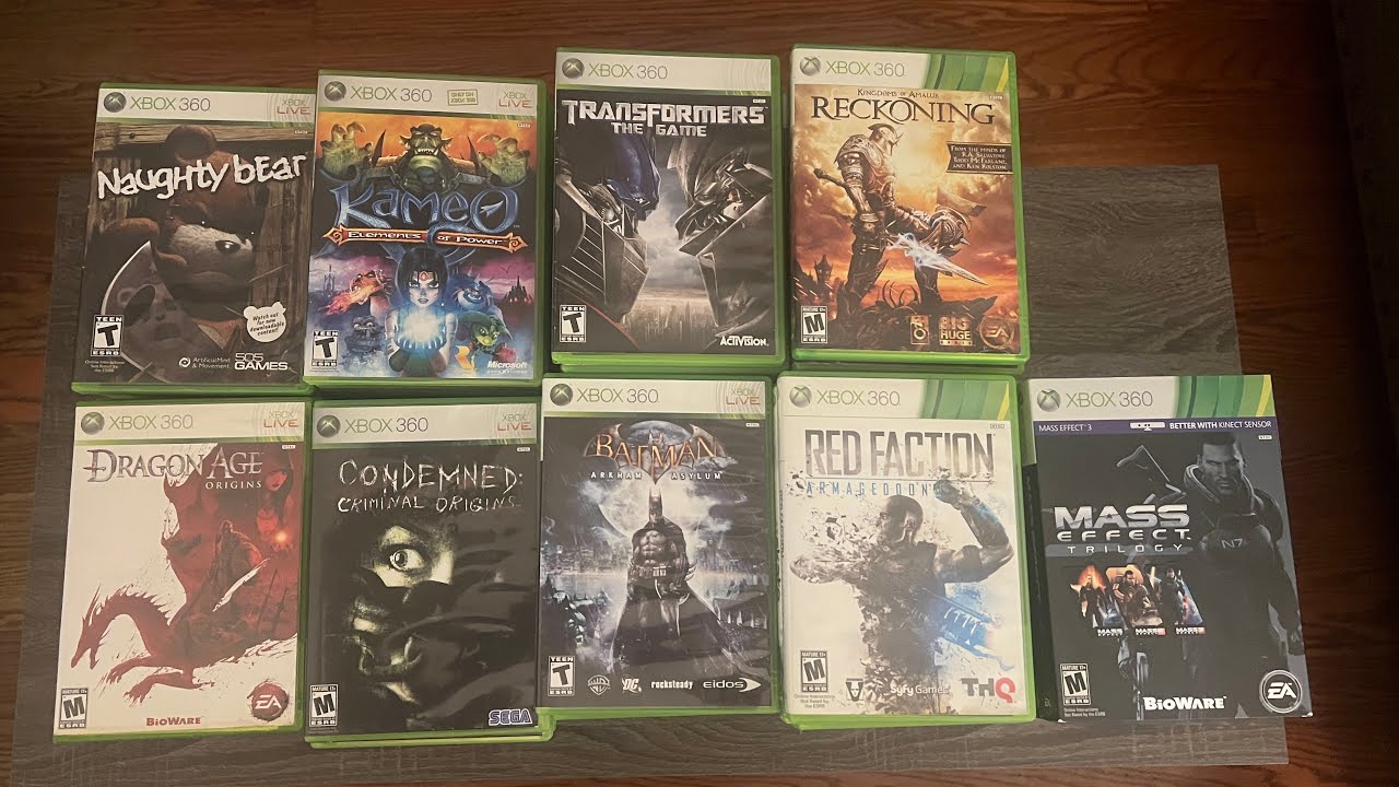 My Xbox 360 Game collection 300 games. (2025 Update)