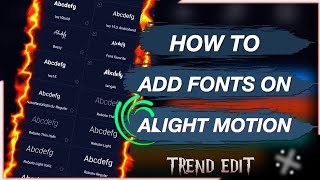 how to add fonts on alight motion/how to import fonts into alight Motion/Add font to alight motion screenshot 3