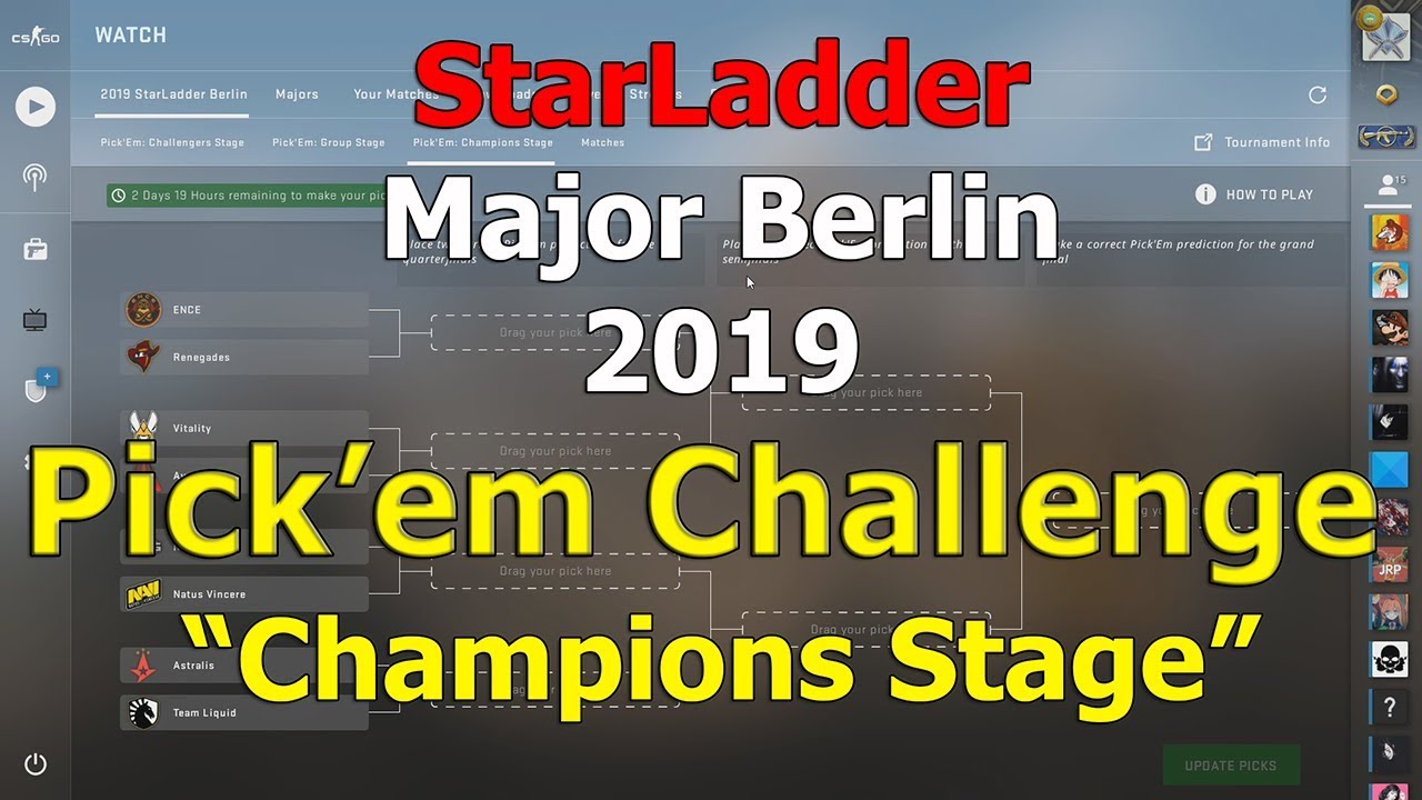 CS:GO Berlin Major 2019 Pick'em Challenge 