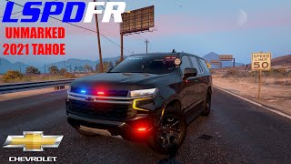 GTA V PC  Police Simulator  LSPDFR  Unmarked 2021 Tahoe