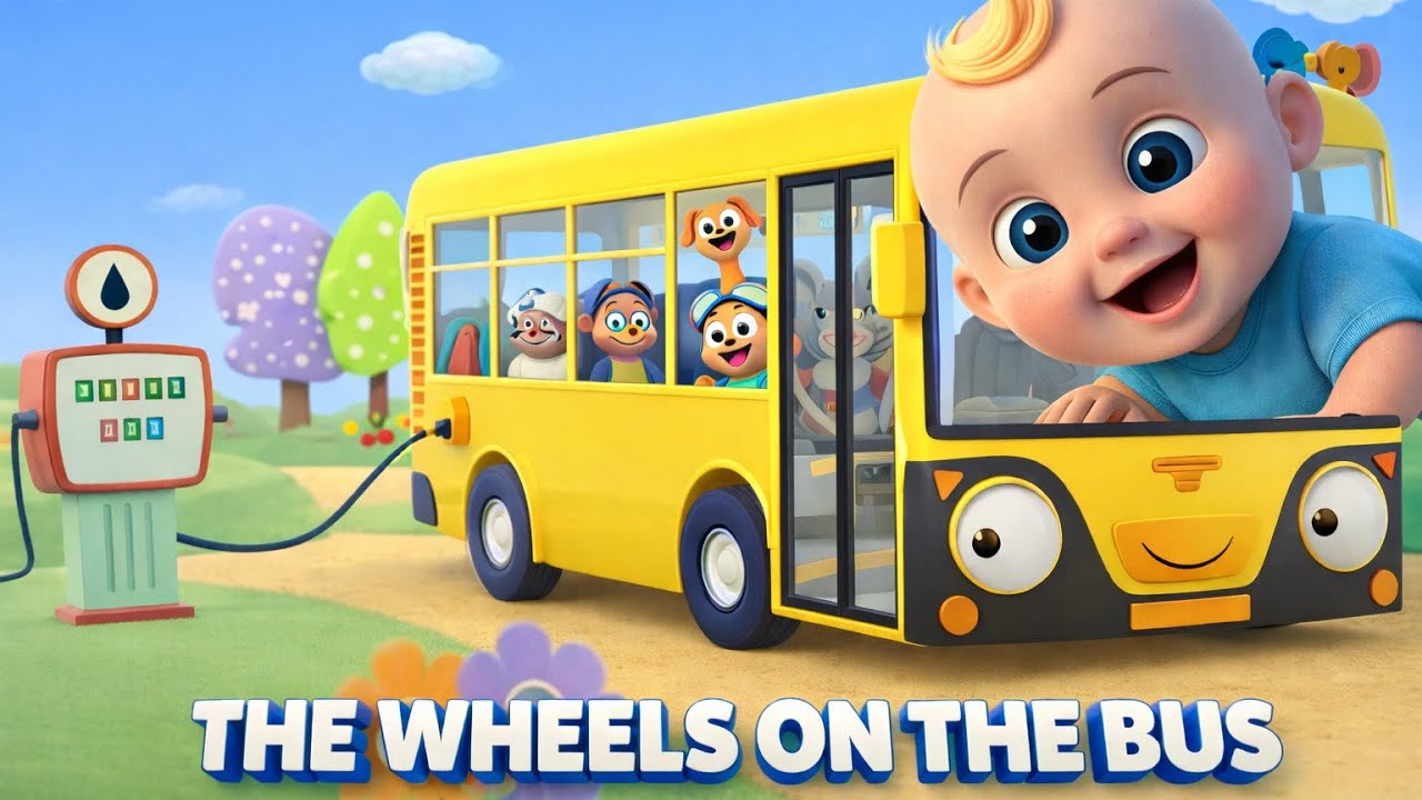📌 The Wheels on the Bus 🚌🎶 | Cute Babies Action Song Fun 🧸 | Baby Bubbles
