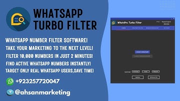 How To Fitler Whatsapp Numbers | Find Active Whatsapp Numbers Instantly | WhatsPro Turbo Filter |