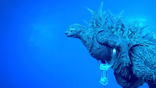 Godzilla Minus One Swimming - Stop Motion