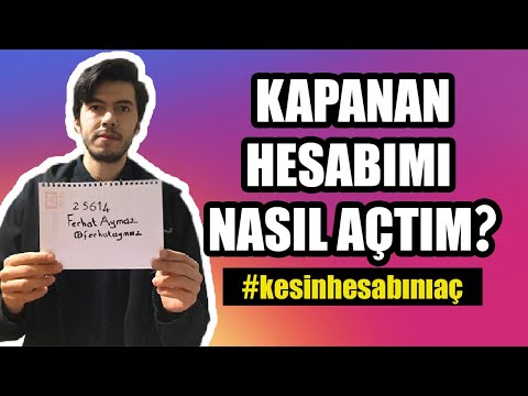 KAPANAN HESABIMI NASIL AÇTIM? | kapanan instagram hesabı nasıl açılır