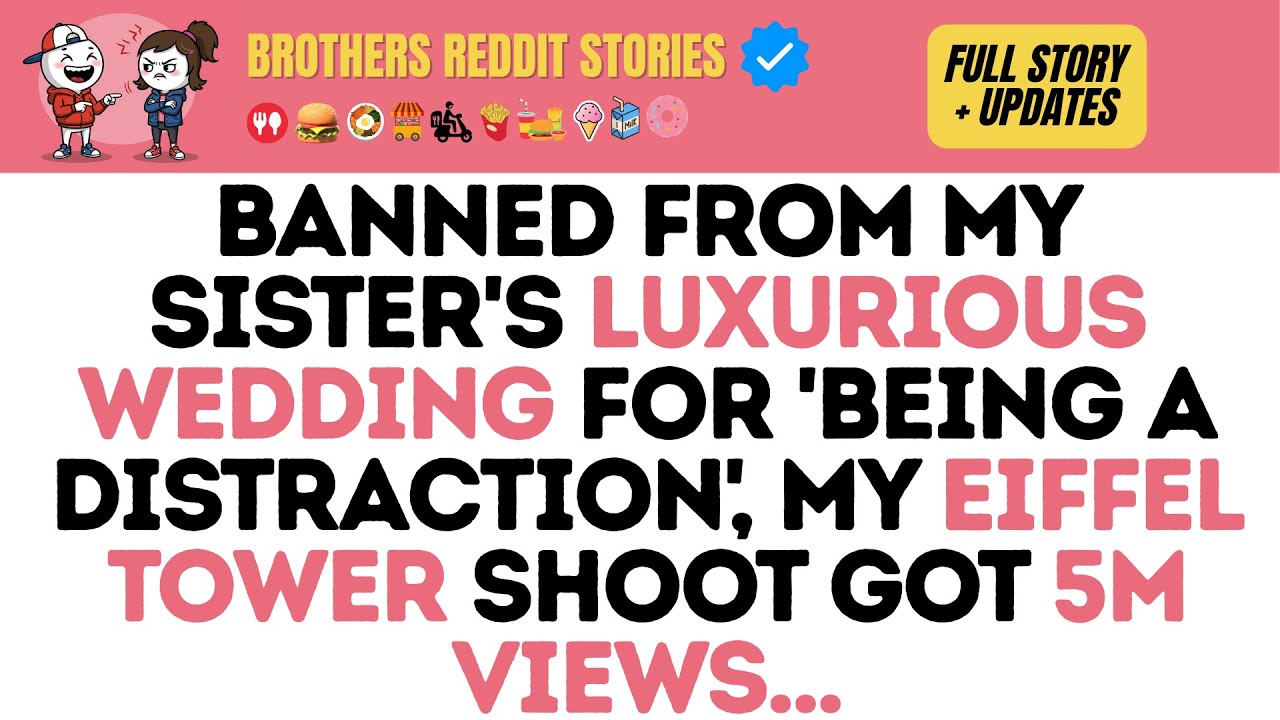 Banned from my sister's luxurious wedding for 'being a distraction', my Eiffel Tower shoot got 5M...