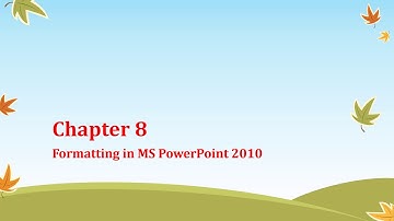#mspowerpoint Formatting in MS PowerPoint 2010