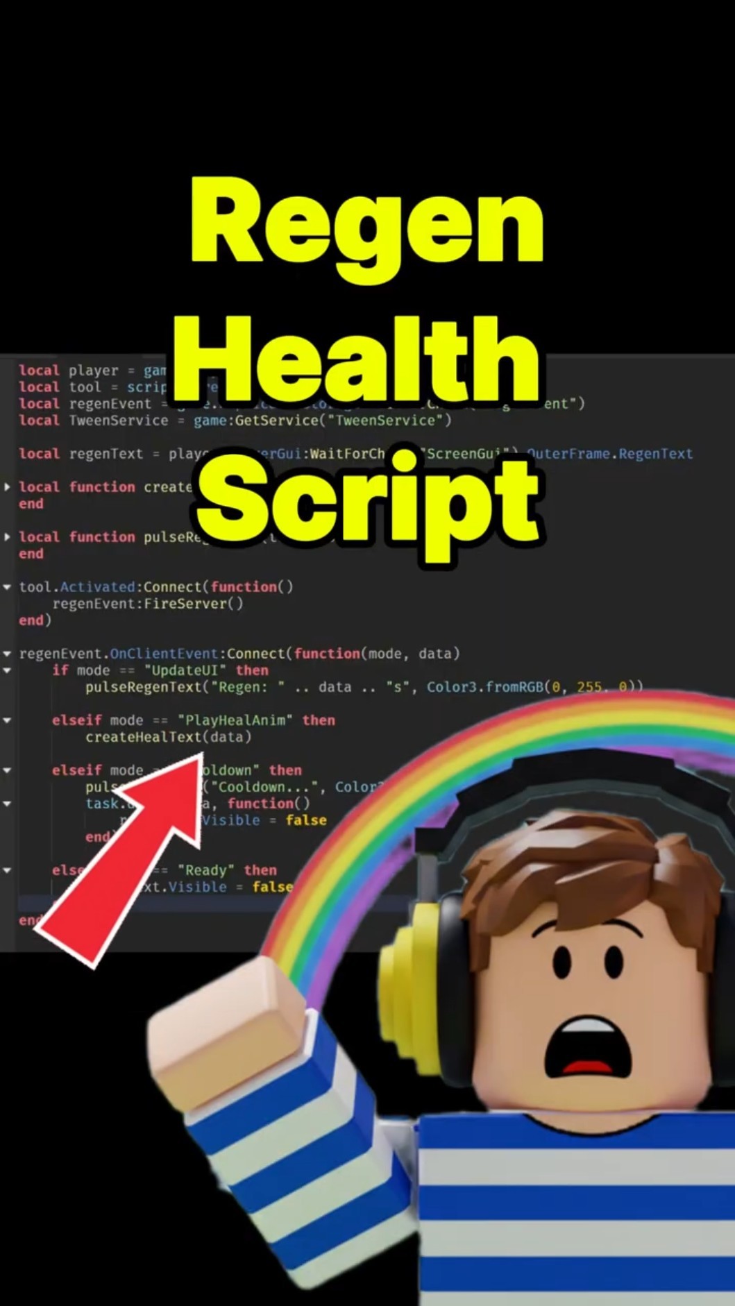 Roblox Heal Tool In Roblox Studio Regenerate Health Script Tutorial Oardefault 