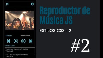 Reproductor de música html, css y js - 02