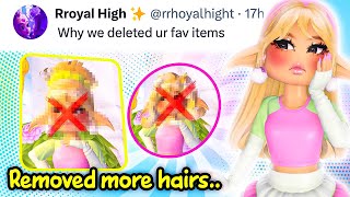 BARBIE REMOVED MORE ITEMS.. and why! | Royale High Roblox