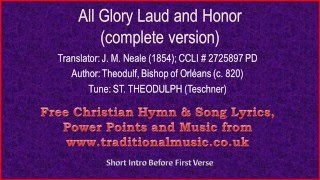 All Glory Laud And Honor (cellos-flute) -Hymn Lyrics &amp; Music