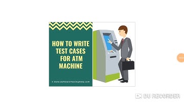Test cases for ATM Machine