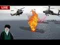 1 MINUTE AGO, the largest US aircraft carrier carrying leopard tanks was blown up by Iran in the Red