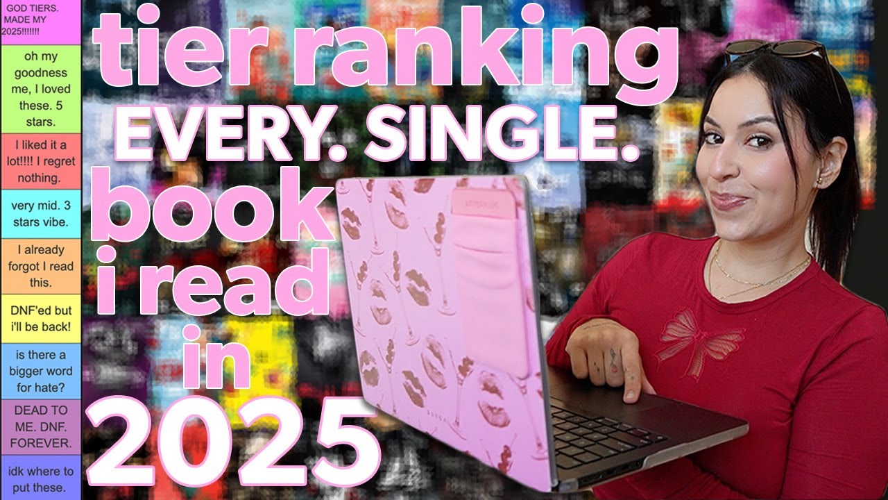 tier ranking EVERY. SINGLE. BOOK. I read in 2025 | yearly wrap up 🥳