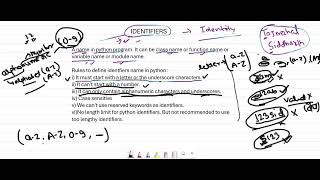 Python lecture 7 | Identifiers