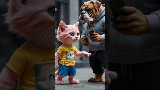 the cat felt chest pain. #cuteanimal #funny #cutecat #cute #catvideos #funnycute #ai ##aicat