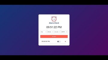 Project|| HTML, CSS and JavaScript|| Skill Test 1|| Alarm Clock