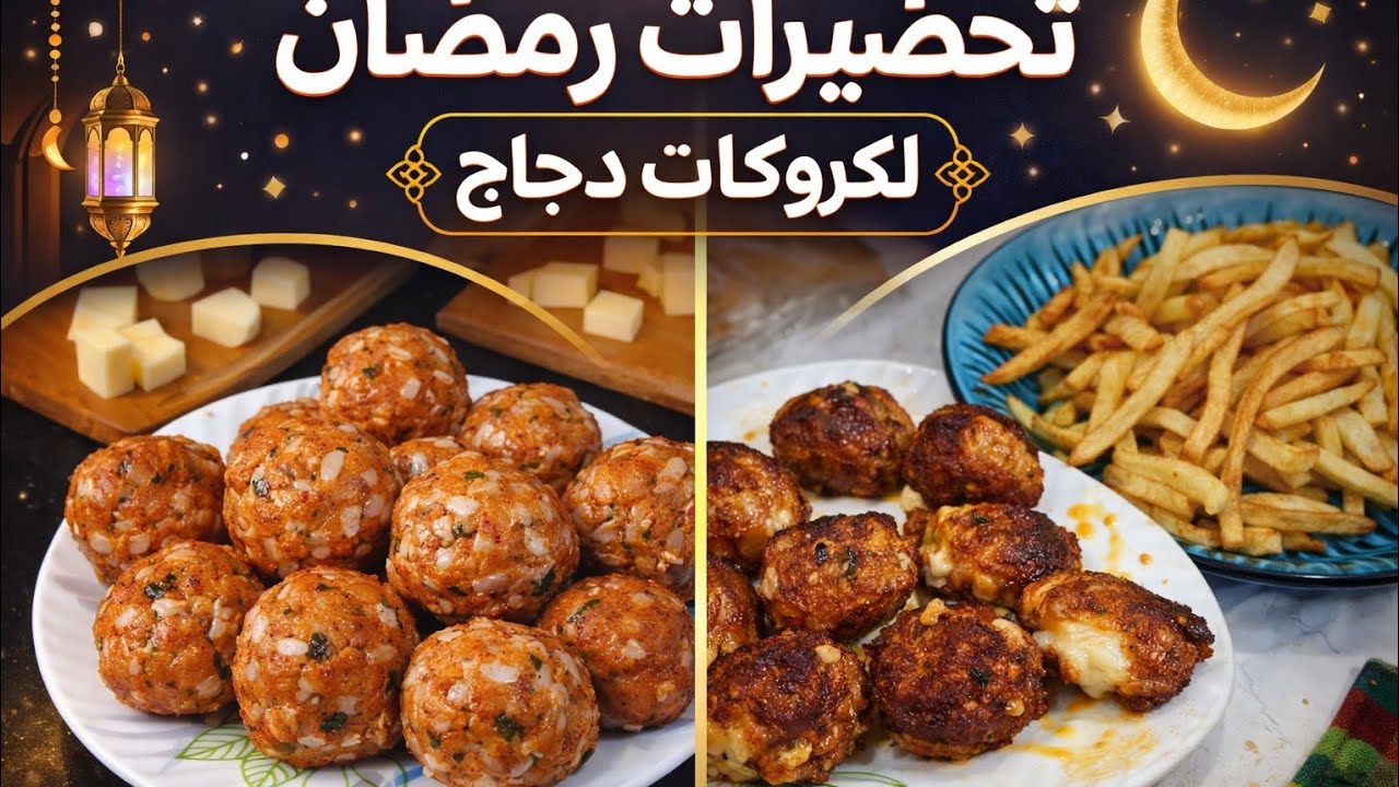 روتين مسائي 🌙 تحضيرات رمضان | ليكروكات دجاج محشية بالجبن 😋