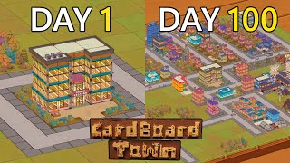 I Played 100 Days Of Cardboard Town