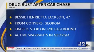 Georgia woman arrested after chase in Pearl