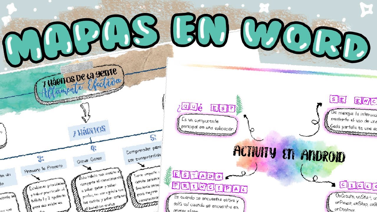 Mapa Conceptual Con Word ✨💻Mapas mentales y conceptuales en word | parte 2 - YouTube