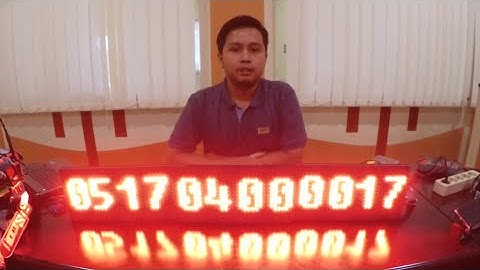 Cara Membuat Running Text LED Dengan Modul LED P10 Dan XU2