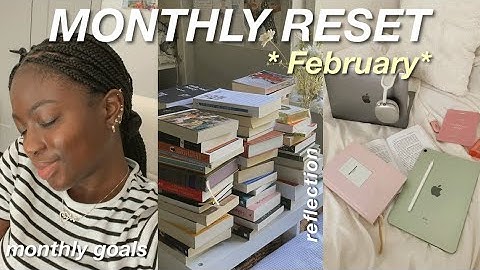 FEBRUARY MONTHLY RESET | plan with me, goals setting & YouTube analytics