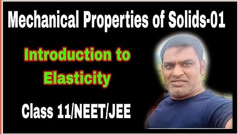 👉Solids 01: Introduction,  Intermolecular Force & Cause of Elasticity Explained | JEE NEET KKsir 